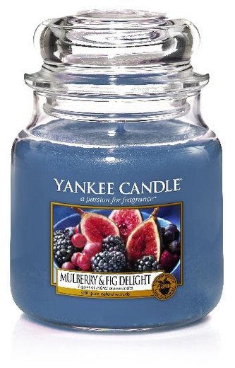 Yankee Candle Mulberry & Fig Delight Candle ( moruše a fíky ) - Vonná svíčka 411. ml unisex