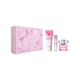 Versace Bright Crystal Dárková sada Toaletní voda 90 ml, tělové mléko Bright Crystal 150 ml a miniaturka Bright Crystal Toaletní voda 10 ml