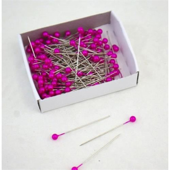Špendlíky tmavě růžové - 144 ks