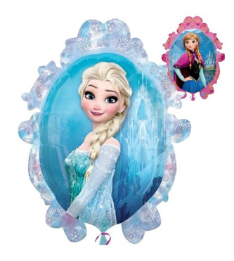 Foliový balonek ovál Frozen - Anna a Elsa 51 x 69 cm - BP