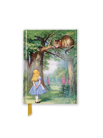 John Tenniel - Alice im Wunderland - Alice und die Grinsekatze - Taschenkalender 2024