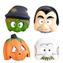 Halloweenská maska pro děti - 1 ks