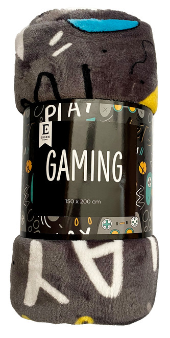 Deka z mikrovlákna GAMING tmavě béžová 150x200 cm