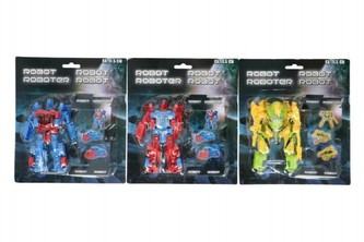 Transformer robot/auto plast 12cm na kartě