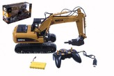 Auto bagr RC plast 40cm na baterie+dobíjecí pack 2,4GHz se světlem se zvukem v krabici 53x29x19cm
