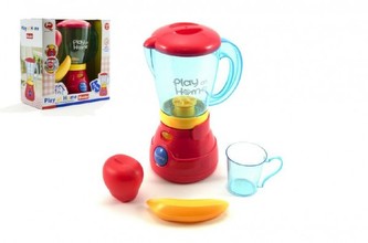 Mixér s doplňky plast 19cm na baterie se světlem v krabici