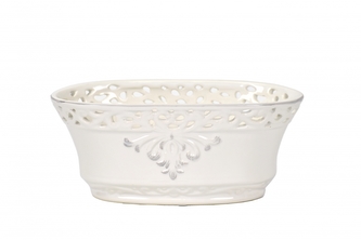 Keramický květináč antik 21,5x12 cm