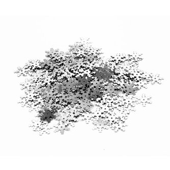 Konfetti gwiazdki srebrne