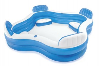 Bazén rodinný so sedátkami nafukovací 229x229x66 cm