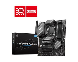 MSI MB Sc LGA1700 B760 GAMING PLUS WIFI, Intel B760, 4xDDR5, 1xDP, 1xHDMI, ATX MSI MB Sc LGA1700 B760 GAMING PLUS WIFI, Intel B760, 4xDDR5, 1xDP, 1xHDMI, ATX