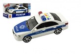Auto policie plast 23cm na baterie se zvukem se světlem na setrvačník v krabici 29x14x12cm