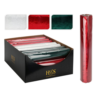 Dekorační organza 28x150 cm (bílá, červená, zelená)