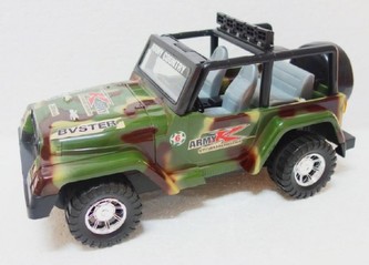 Auto terénní vojenské 43cm na setrvačník v blistru