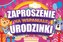 Zaproszenie Urodziny (10szt)