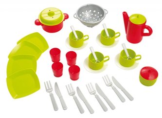 Čajový servis a sada riadu v taške