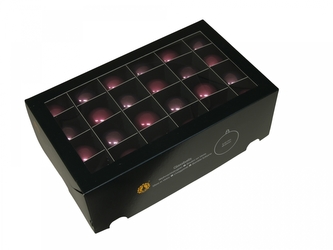 Skleněné baňky orchidej 4 cm, sada 48 ks