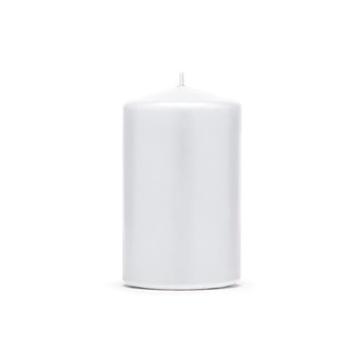 Svíčka matná bílá 10 x 6,5 cm - 1 ks