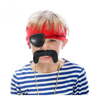 Pirátská sada - Knírek a páska přes oko
