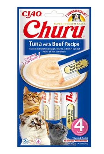 Churu Cat Tuna with Beef Recipe 4x14g Churu Cat Tuna with Beef Recipe 4x14g