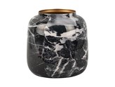 Váza mramorová malá černá Marble Present Time
