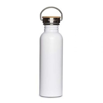 Nerezová láhev na vodu Urban s bambusovým víčkem 750 ml bílá RETULP