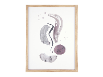 Obraz abstraktní umění v dřevěném rámu Abstract XL Present Time