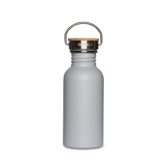 Nerezová láhev Urban na vodu s bambusovým víčkem 500 ml šedá RETULP