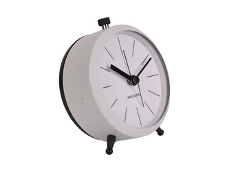 Budík Button 10,5 cm bílá Karlsson