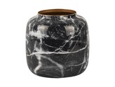 Váza mramorová velká černá Marble Present Time
