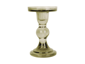 Skleněný svícen Glass Art L mechově zelený 14 cm Present Time