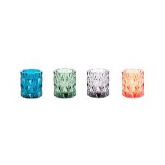 Set 4 skleněných svícnů Holder Gem 7 cm Present Time