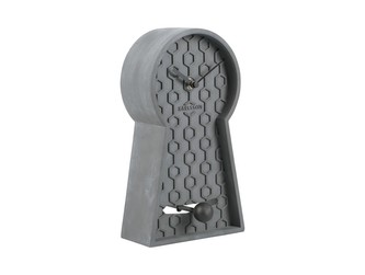 Stolní hodiny Honeycomb Kyvadlo 25 cm tmavě šedá Karlsson