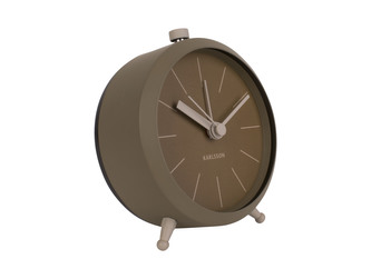 Budík Button 10,5 cm zelená Karlsson