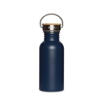 Nerezová láhev Urban na vodu s bambusovým víčkem 500 ml modrá RETULP