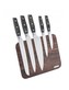 Sada 5 nožů v magnetickým dřevěným bloku BRANDANI
