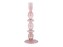 Skleněný svícen Bubbles Handmade 24 cm Růžová Present Time