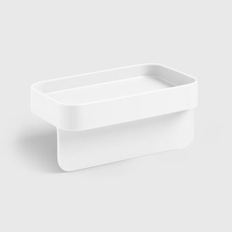 Odkladač na houbičku a hadřík na přísavky na dřez Battigia bílý Blim+