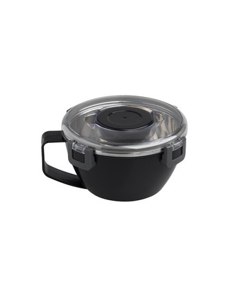 HERMETICKÝ KULATÝ OBĚDOVÝ BOX 0,85 l černý BRANDANI