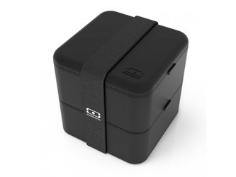 Obědový box MonBento Square Onyx černý 2x 850ml Obědový box MonBento Square Onyx černý 2x 850ml