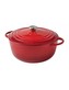 Smaltovaný litinový hrnec 5 l, 24cm Cocotte Ghisa červený BRANDANI