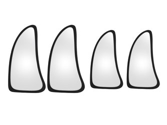 Set 4 zrcadel Harmony Present Time