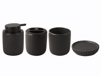 Koupelnová sada Neat 4ks černá Present Time