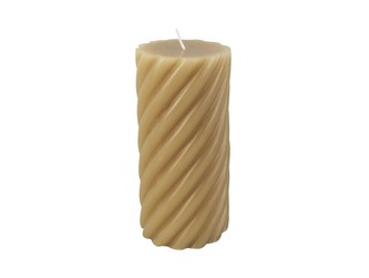 Svíčka Swirl L 15 cm olivově zelená Present Time