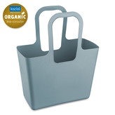 TASCHE XL plážová taška, zásobník, stojan na časopisy a noviny a na hračky Modrá Organic KOZIOL