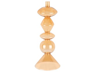 Svícen Totem sklo XL žlutý Present Time