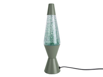 Stolní lávová lampa Glitter zelená Leitmotiv