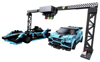 LEGO Speed Champions 76898 Formula E Panasonic Jaguar Racing GEN2 car & Jaguar I-PACE eTROPHY