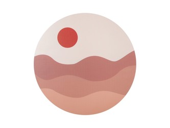 Západ slunce obraz pískově hnědá Present Time