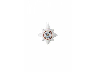 Porcelánová Mini hvězda motiv Dívka s větvičkou, Vánoční dárky, 6,5 cm Rosenthal