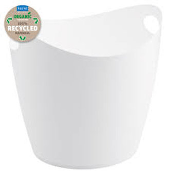 BOTTICHELLI XL džber 28 l džber na prádlo, hračky, na osázení kytek..bílý Organic KOZIOL